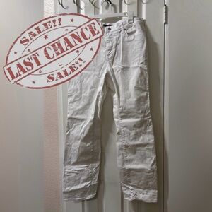 Members Mark Women’s Size 14 White Straight-Leg Jeans